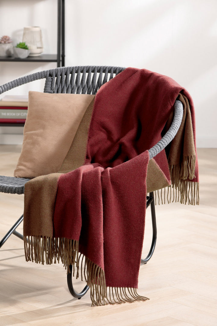 Plaid Pepper Cashew Throw