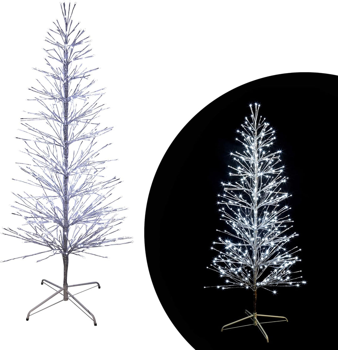 NEW Silver LED Christmas Trees 2024