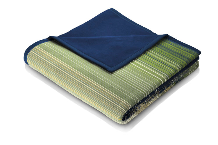 Ombre Stripe Green Blanket