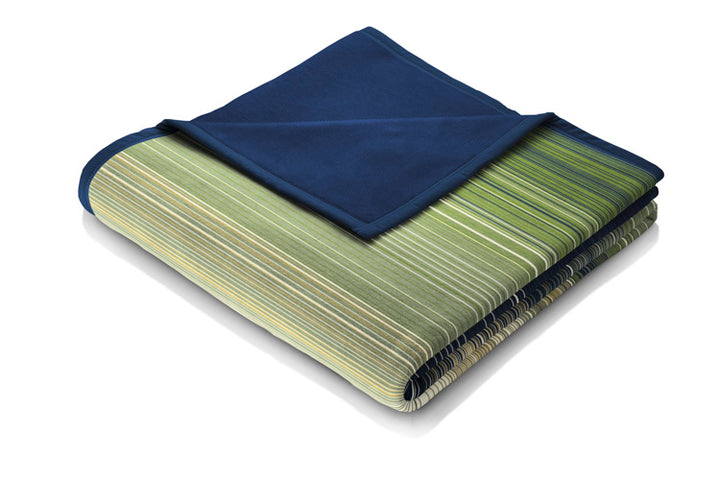 Ombre Stripe Green Blanket