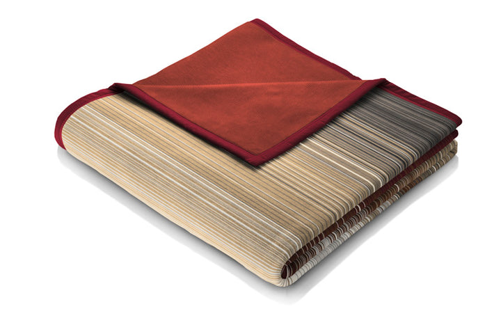 Ombre Stripe Terracotta Blanket