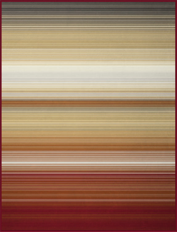 Ombre Stripe Terracotta Blanket