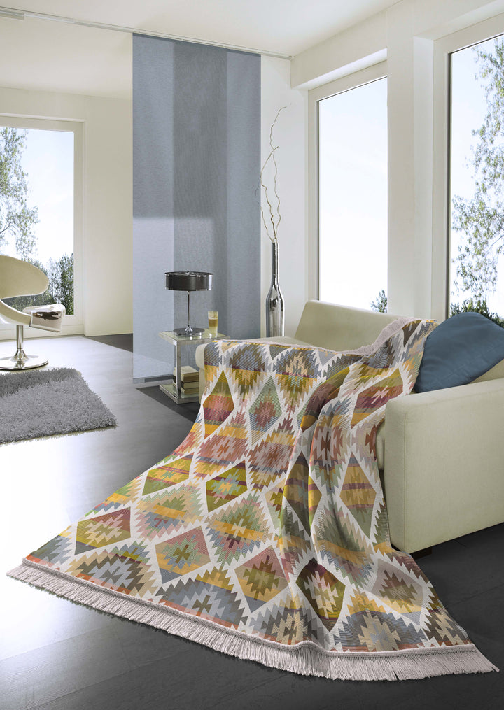 Ikat Diamond Multi Blanket
