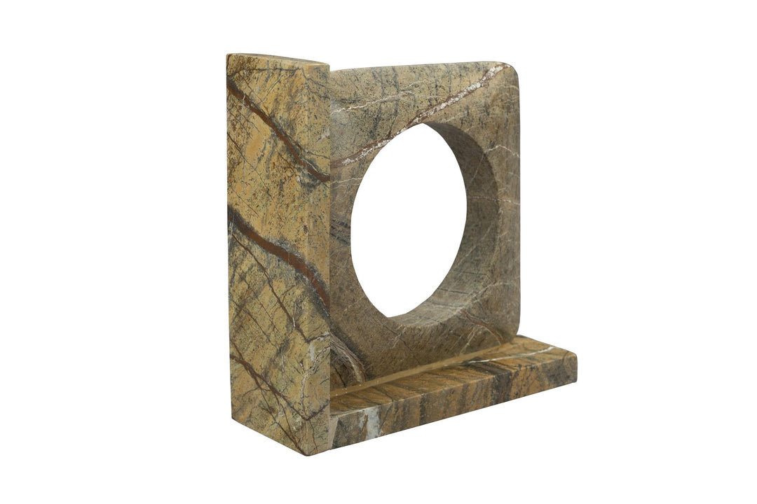 Brown Marble Satpura Book Ends