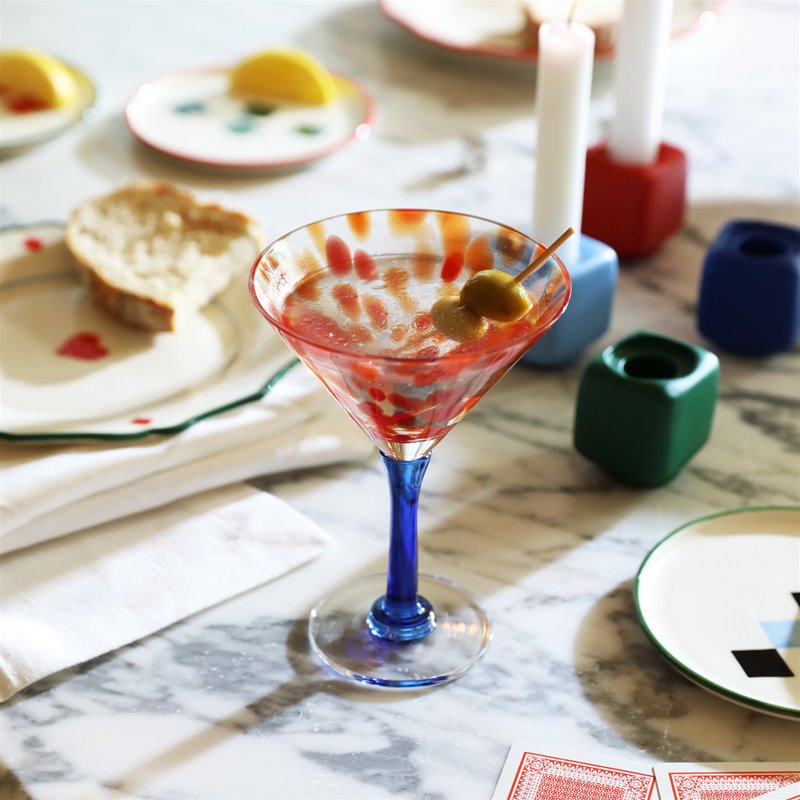 &amp;K Coupe Rialto Tall Red Glas Set