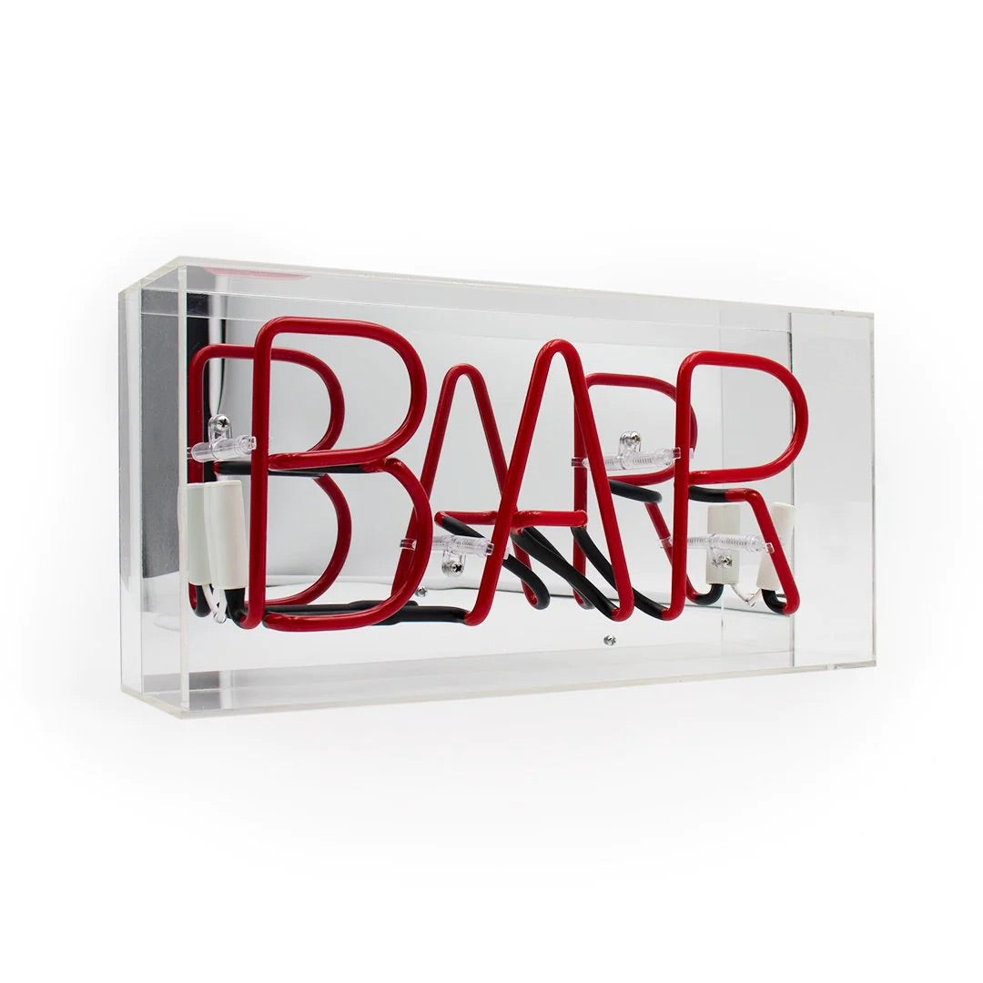 Neon Bar Glass Sign