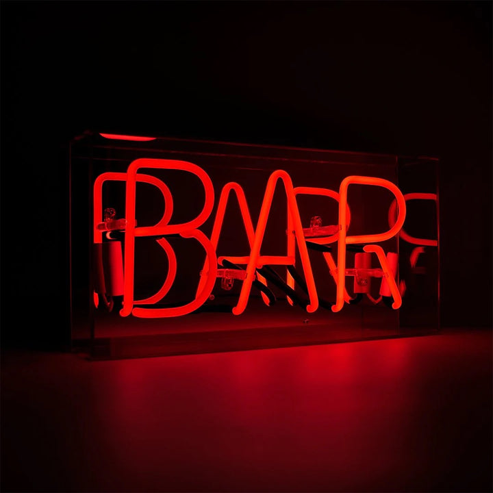 Neon Bar Glass Sign