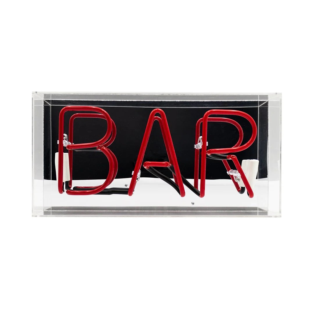 Neon Bar Glass Sign