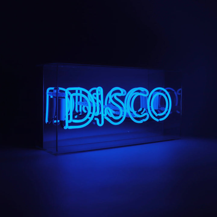 Neon Disco Glass Signs