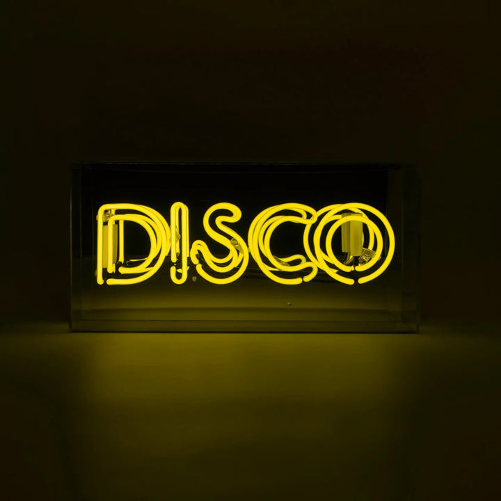 Neon Disco Glass Signs