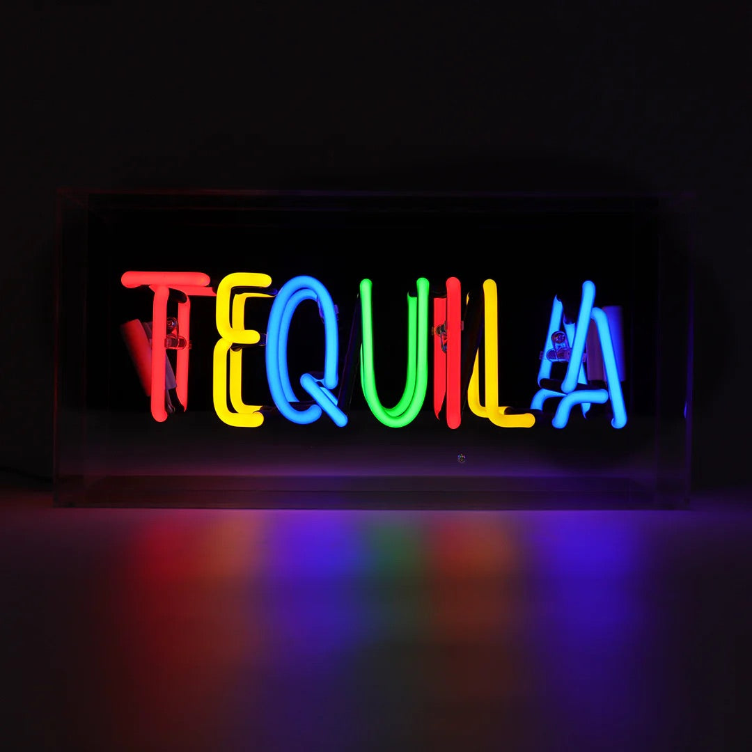 Tequila Neon Glass Sign