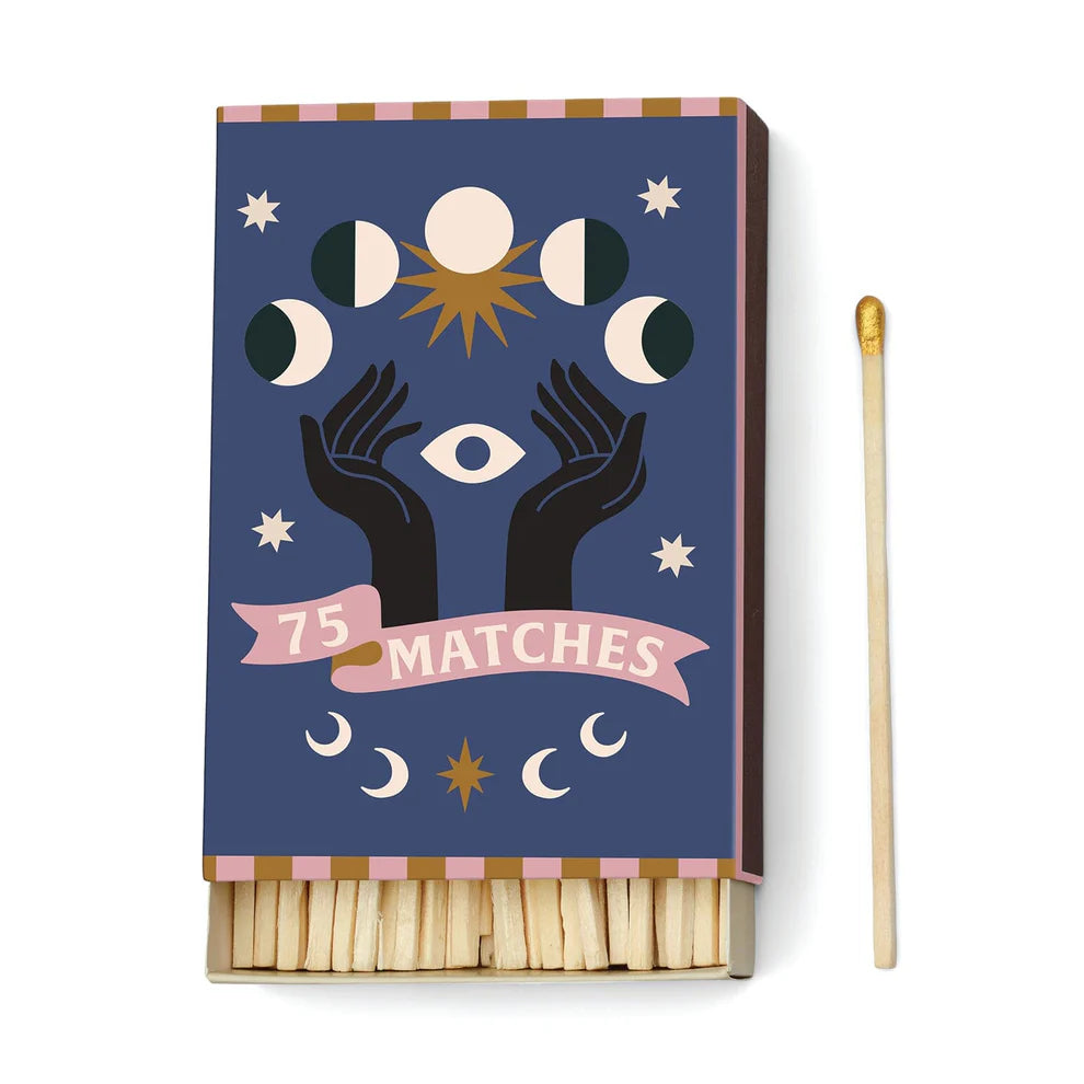 'Moon' Ceramic Candle & Matches
