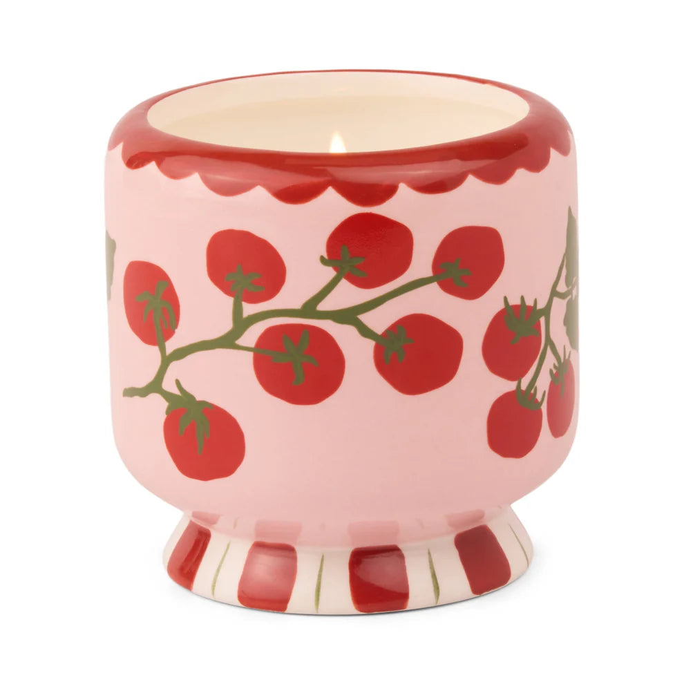 Tomato Vine Ceramic Candle