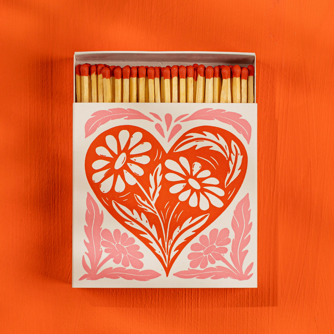 Botanical Heart Matchbox by Jill Dunn