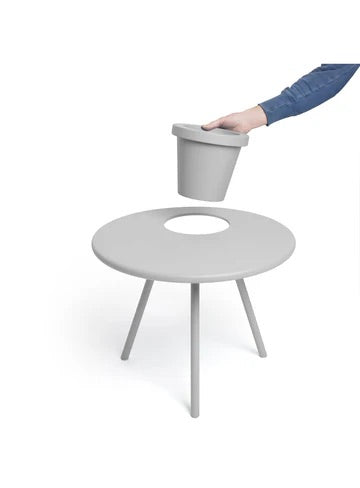 Light Grey  Bakkes Side Table