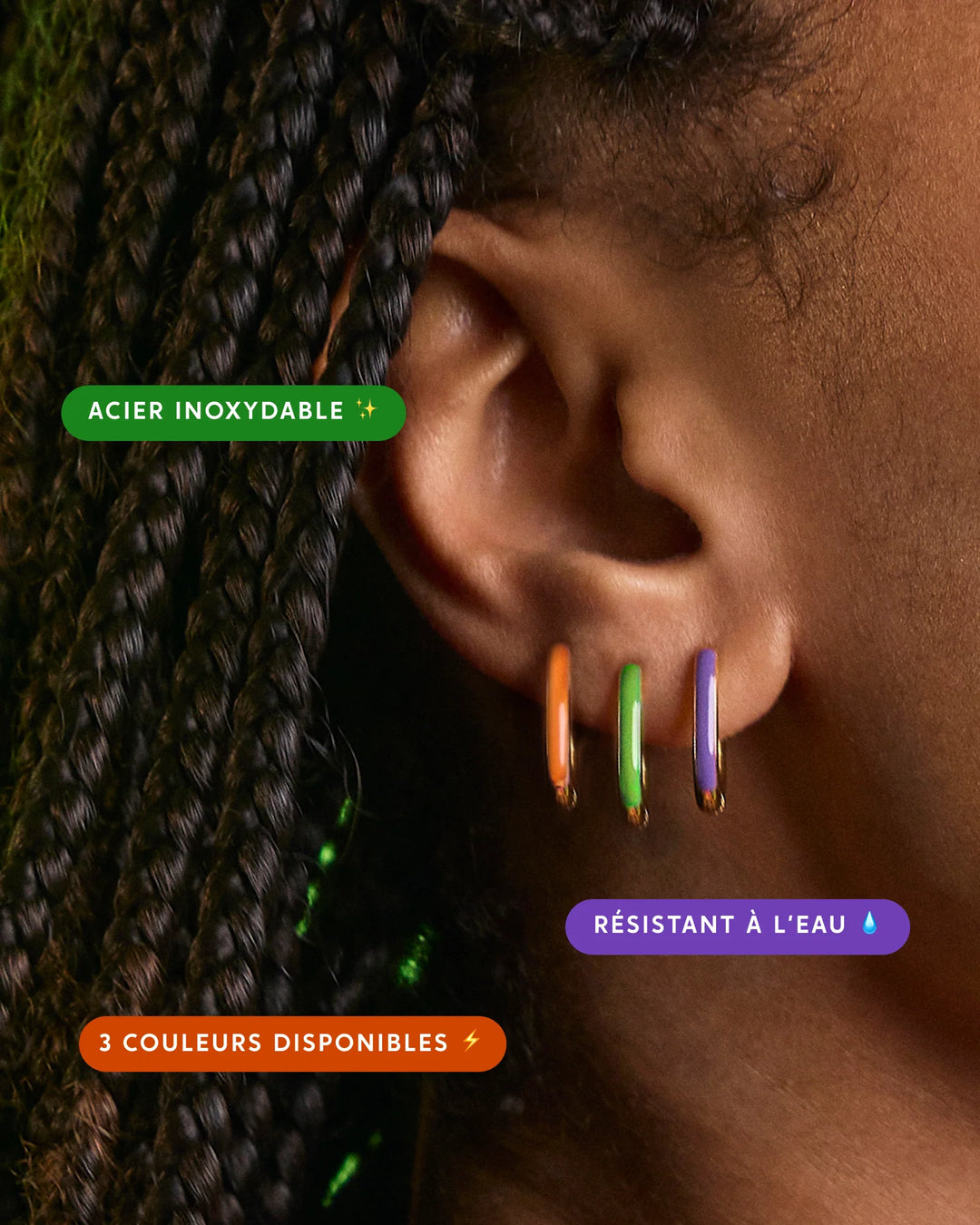 My Jolie Neon Candles & Earrings
