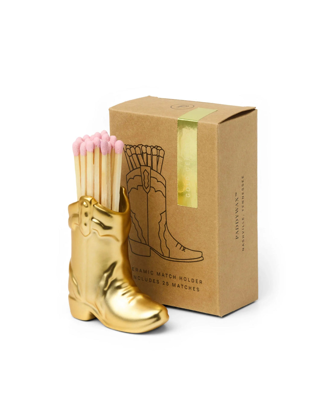 Gold Ceramic Boot Matches