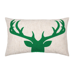 Green Deer Cushion