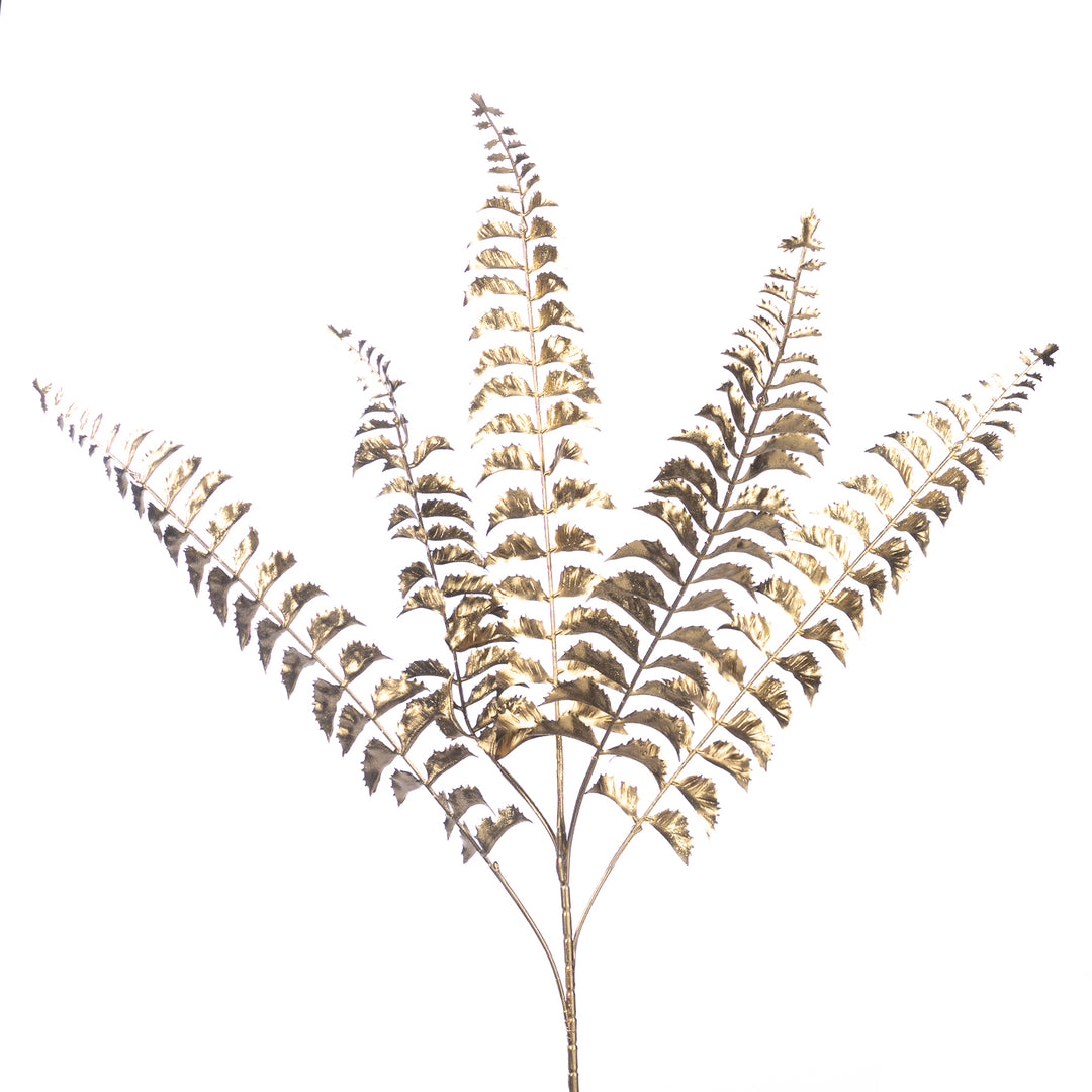 Metallic Gold Fern Leaf Stem