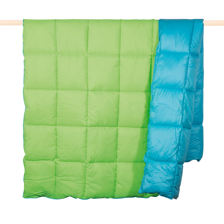 Neon Green & Blue Garment Throw