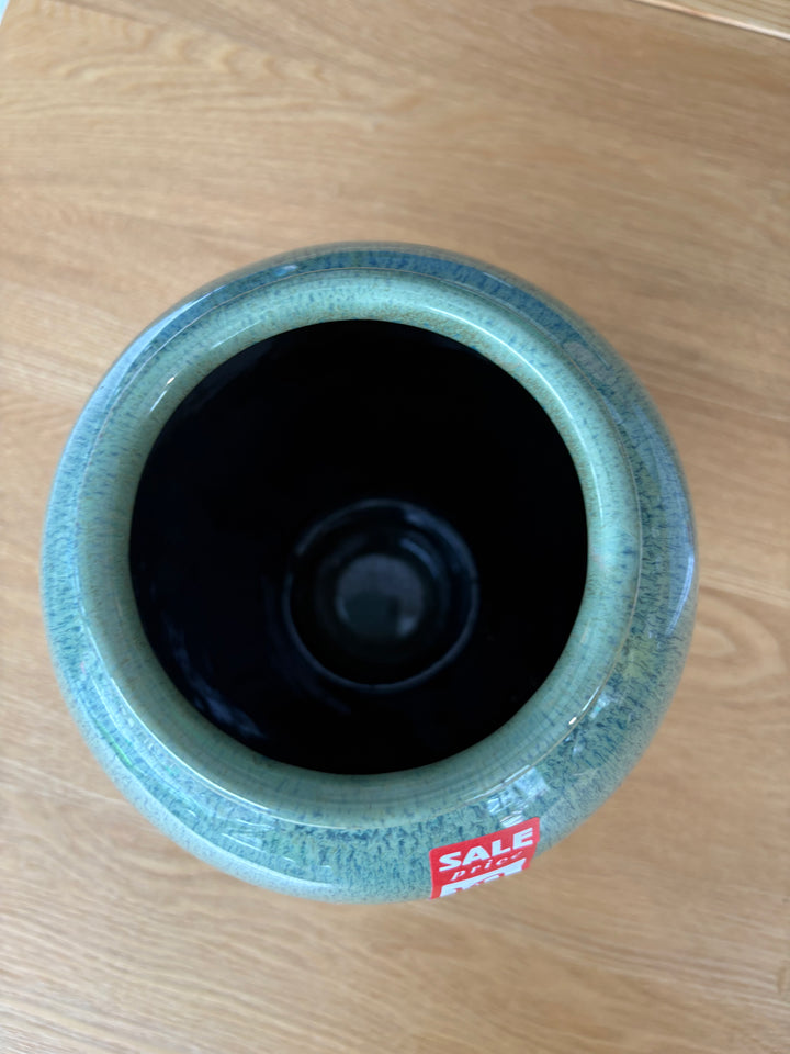 SALE Green Ceramic Vase