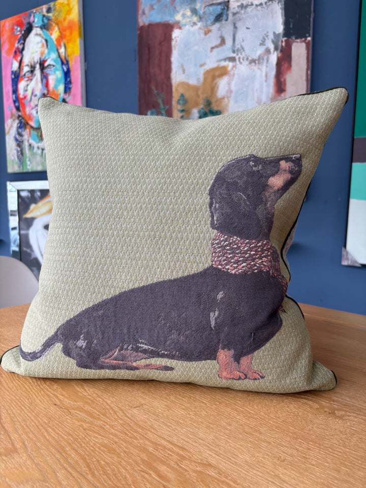 SALE Daschund Cushion
