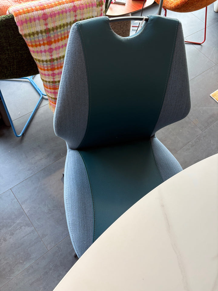 SALE Blue Norfolk Rotating Dining Chairs Set