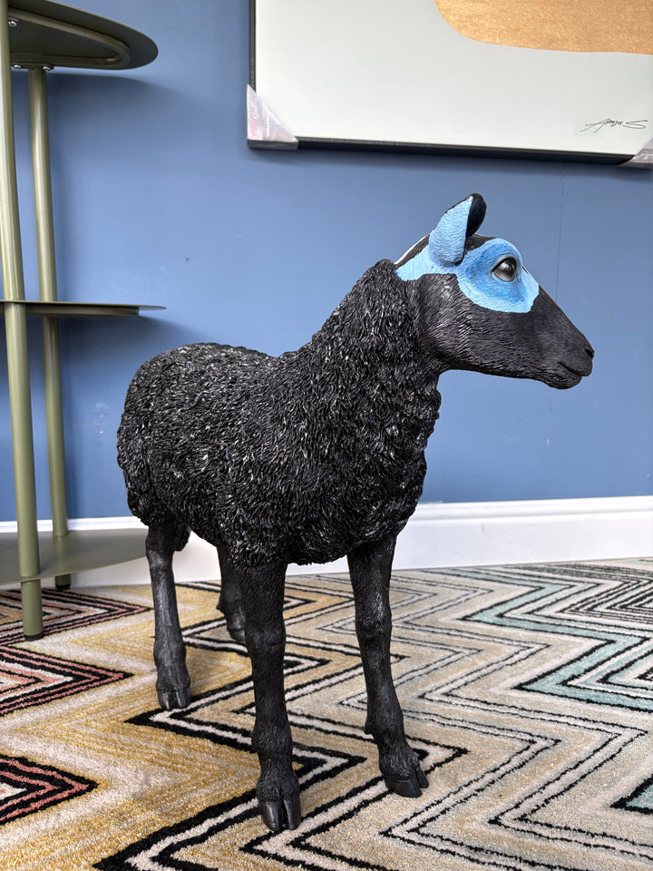 SALE Ex-Display Black Sheep Blue Mask Ornament