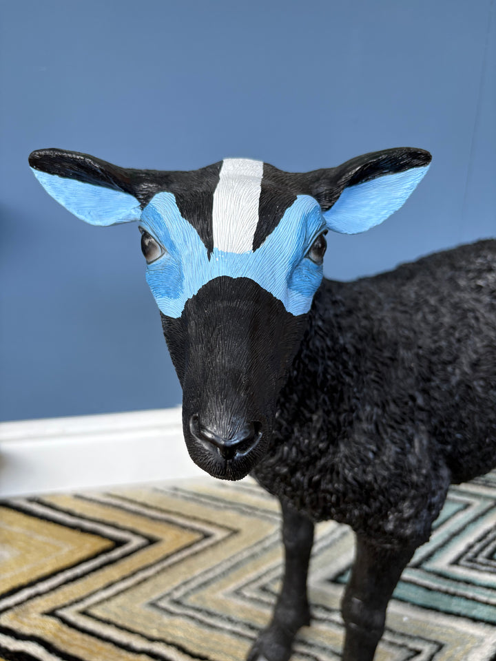SALE Ex-Display Black Sheep Blue Mask Ornament