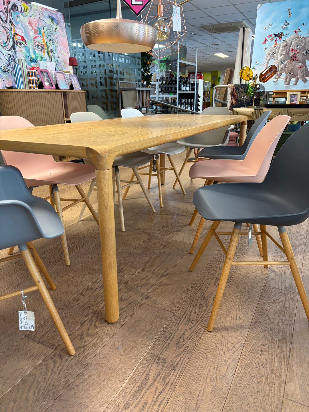 SALE Ex-Display Storm 8 Seater Table &amp; Albert Kuip Chairs Set