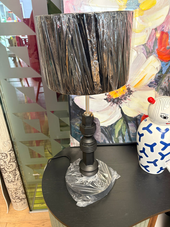 SALE Black Totem Table Lamp