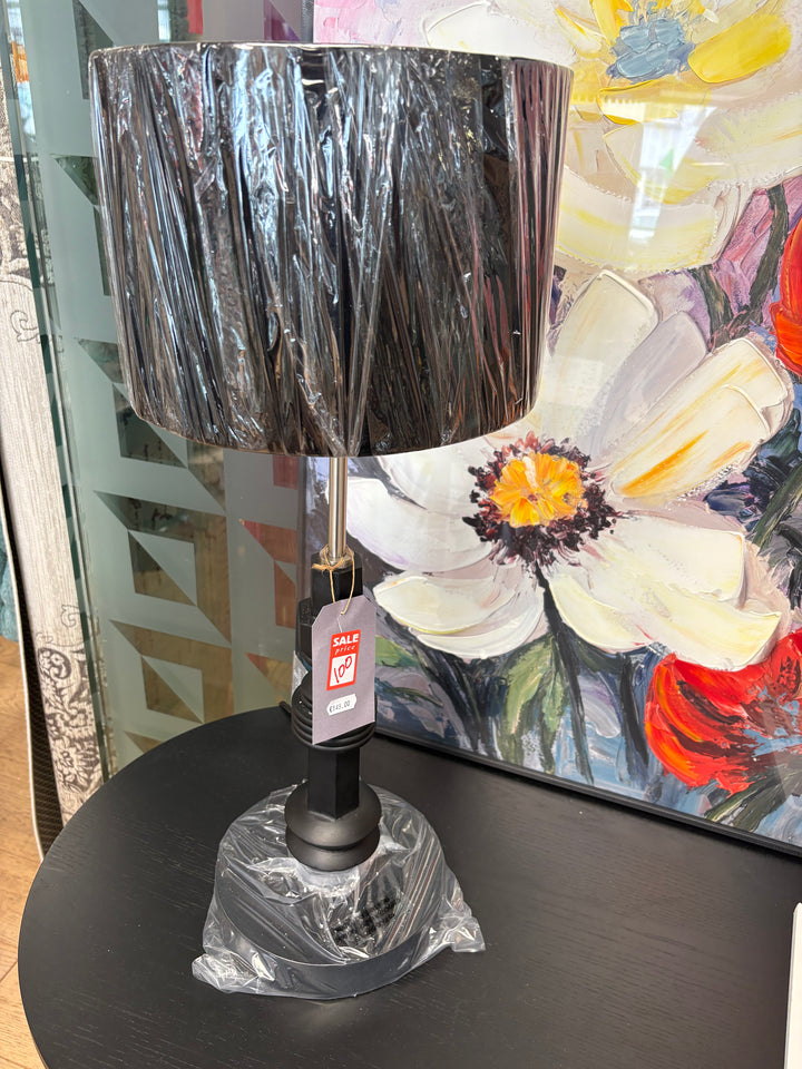 SALE Black Totem Table Lamp