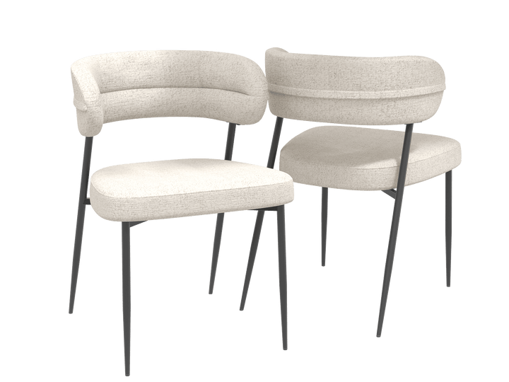 Chair Set Londres Plush Material
