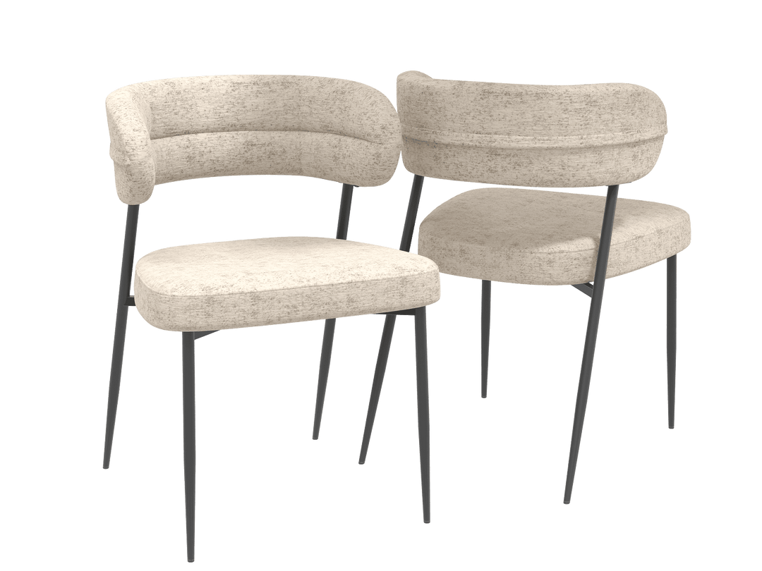 Chair Set Londres Plush Material