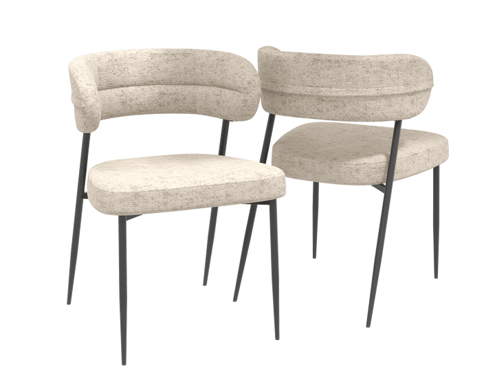 Chair Set Londres Plush Material