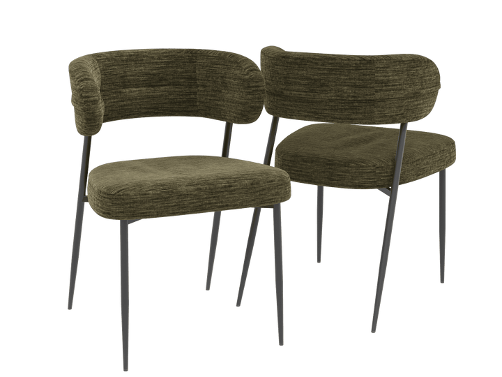 Chair Set Londres Plush Material