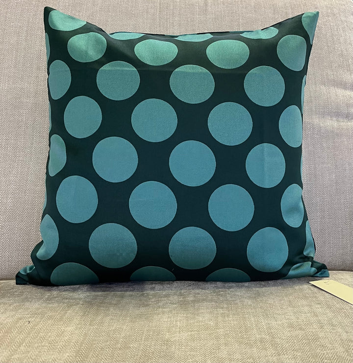 SALE Petrol Dots Cushion