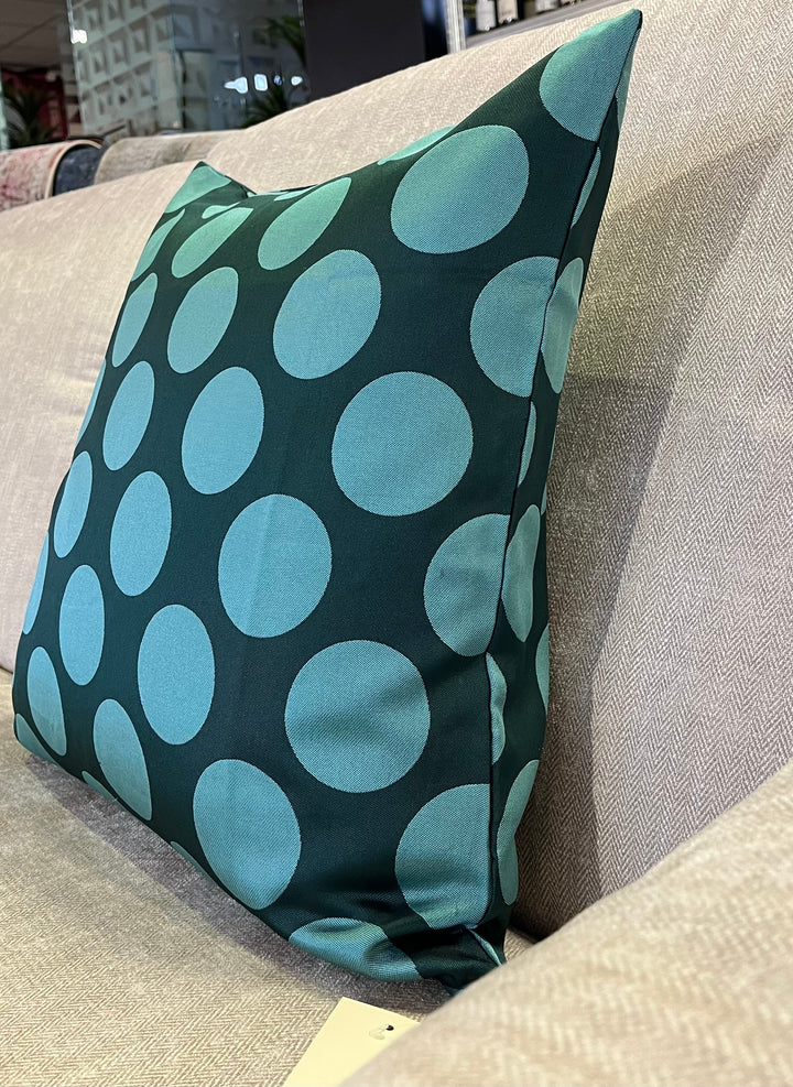 SALE Petrol Dots Cushion