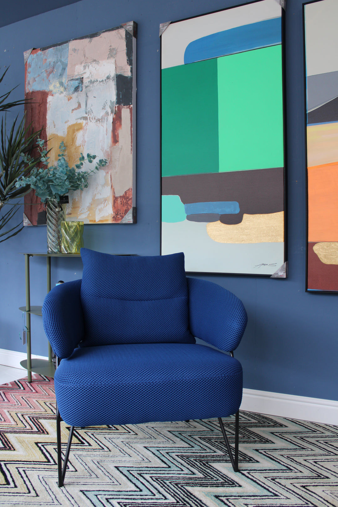 SALE Ex-Display Blue Peppo Armchair
