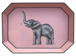 Elephant Iron Hand Painted Tray