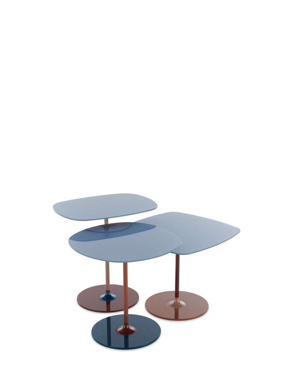 Kartell Thierry Glass Side Tables