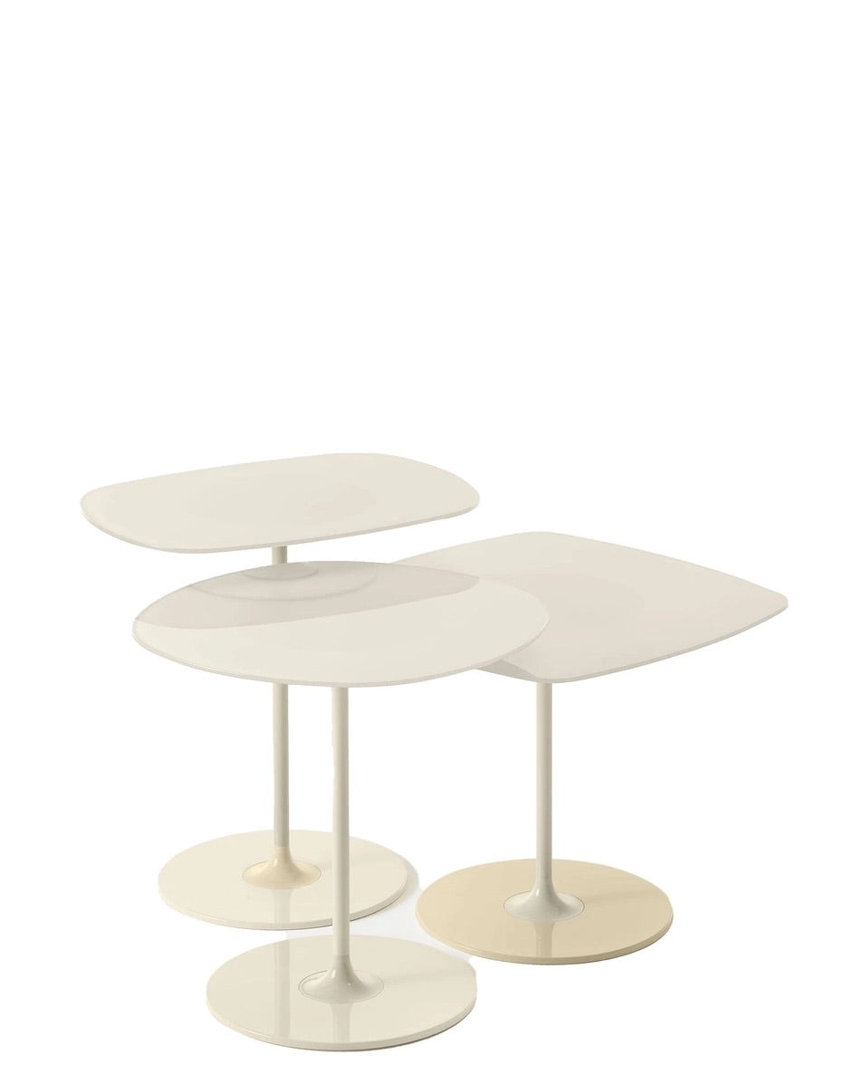 Kartell Thierry Glass Side Tables