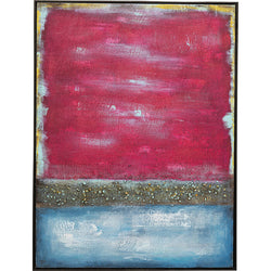 Vista Red Canvas Painting