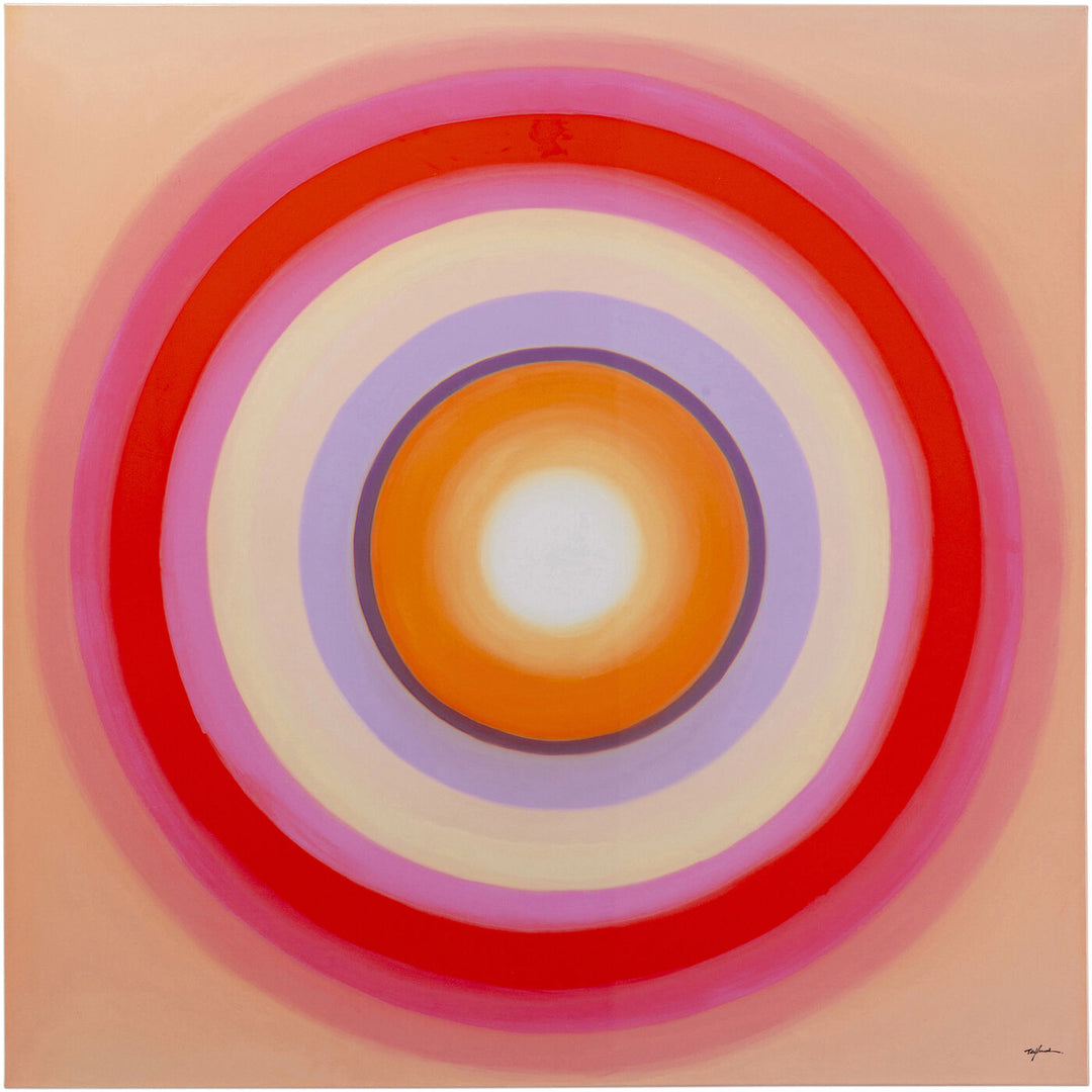 Canvas Picture Tendency Circles Pink