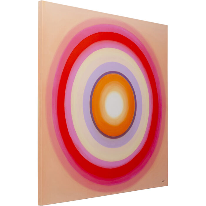 Canvas Picture Tendency Circles Pink