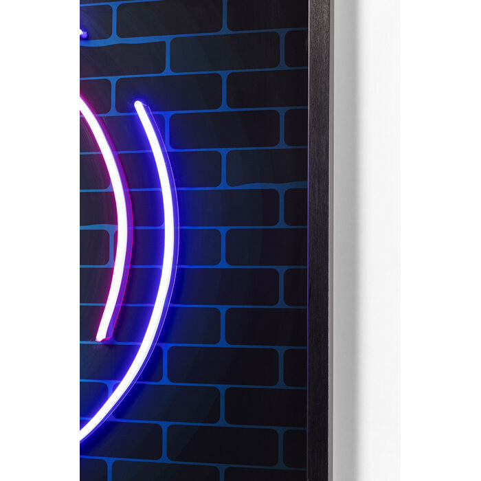 Neon Coffee Cup Wall Art