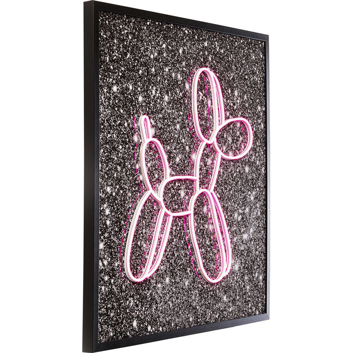 Neon Balloon Dog Wall Art