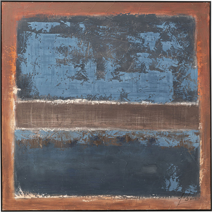 Framed Picture Silence Blue