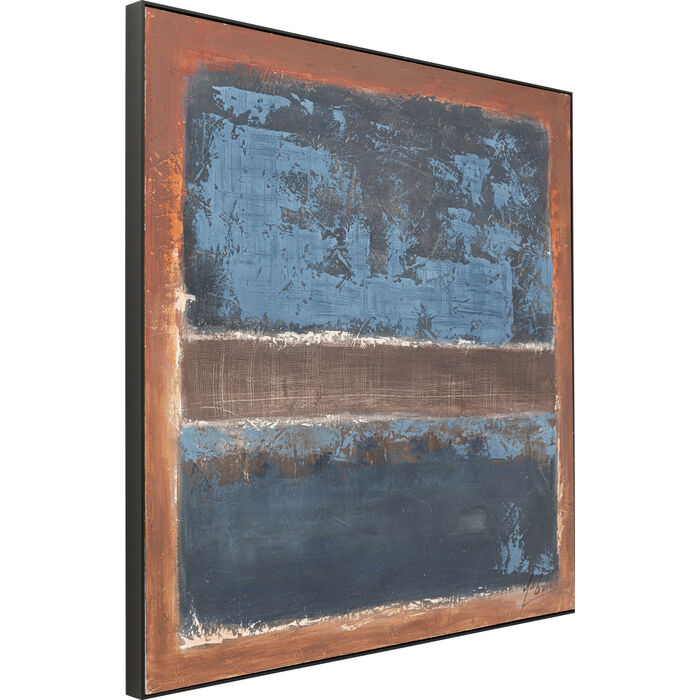 Framed Picture Silence Blue