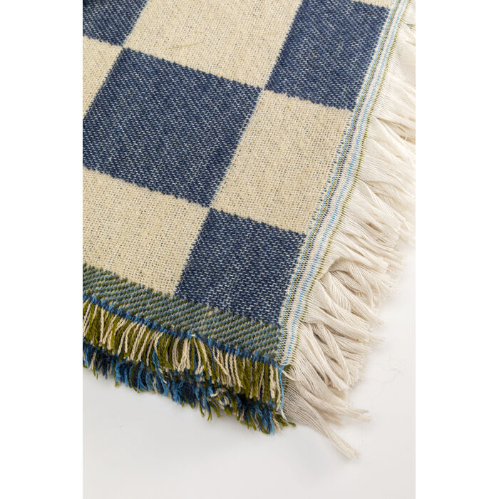 Blanket Checker Blue Green